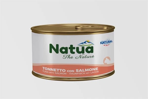 Cibo Umido Per Gatti NATUA CAT IN JELLY TONNETTO/SALMONE GR 85