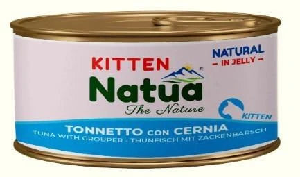 Cibo Umido Per Gatti NATUA CAT IN JELLY KITTEN TONNETTO/CERNIA GR 85
