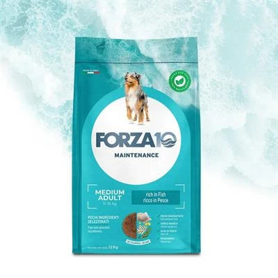 MANGIME SECCO CANI FORZA 10 MEDIUM MANTENIMENTO PESCE KG 12 NEW