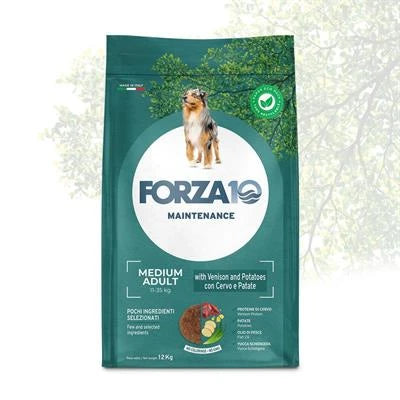 MANGIME SECCO CANI FORZA 10 MEDIUM MANTENIMENTO CERVO/PATATE KG 12 NEW