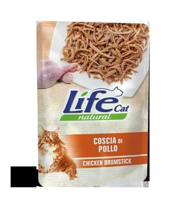 Cibo Umido Per Gatti LIFECAT BUSTE 30 X GR 70 COSCIA POLLO