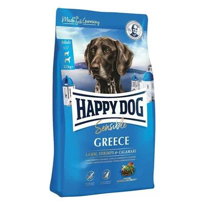 MANGIME SECCO CANI HAPPYDOG GREECE AGNELLO/GAMBERI/CALAMARI KG 11