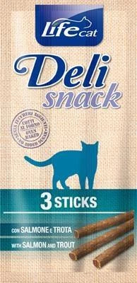snack Per Gatti LIFECAT SNACK SALMONE/TROTA 3 STICK X GR 5