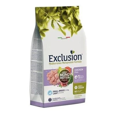 mangime umido per cani EXCLUSION MEDIT NOBLE MINI LIGHT KG 2