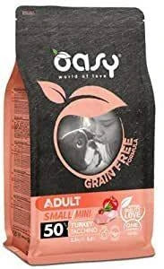 MANGIME SECCO PER CANI OASY DOG GRAIN FREE MINI TACCHINO GR 800
