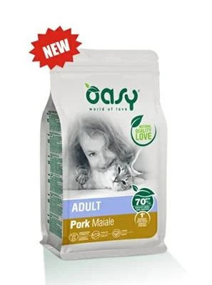 MANGIME SECCO PER GATTI OASY CAT MAIALE KG 1,5