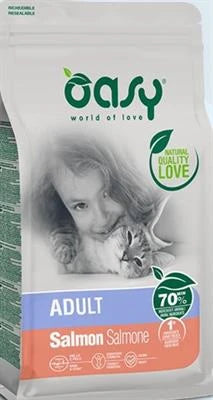 MANGIME SECCO PER GATTI OASY CAT SALMONE KG 1,5