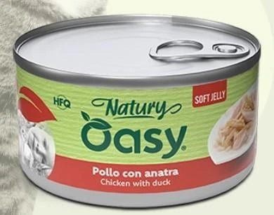 OASY CAT NATURY POLLO/MANZO GR 85