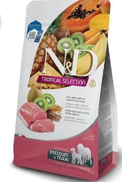 MANGIME SECCO PER CANI ND DOG TROPICAL SELECTION MEDIUM/MAXI KG 10 MAIALE