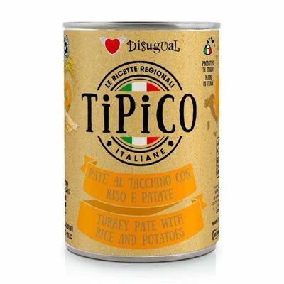 mangime umido per cani TIPICO TACCHINO/RISO/PATATE GR 400