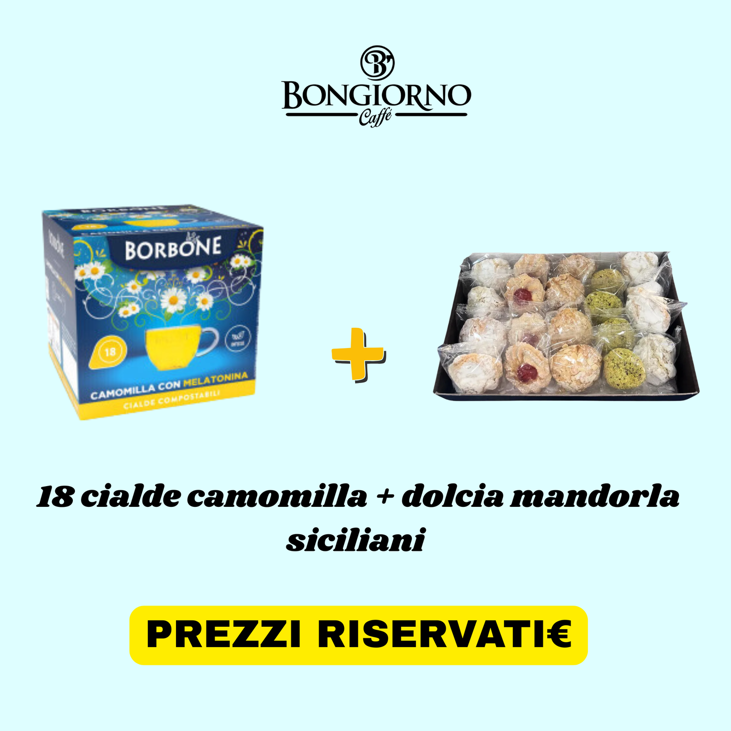 💤 18 Cialde Borbone Camomilla con Melatonina + Omaggio Dolci Siciliani alle Mandorle 🌙
