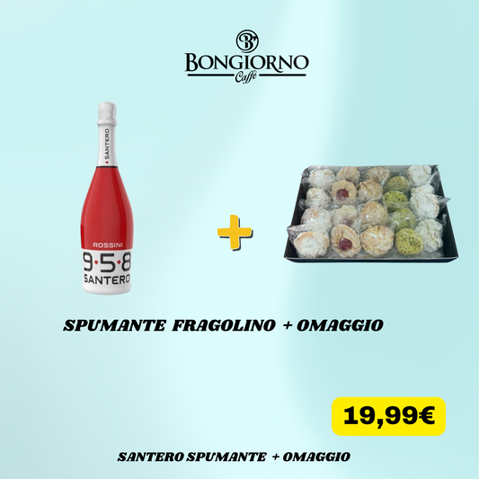 SPUMANTE SANTERO FRAGOLINO + OMAGGIO