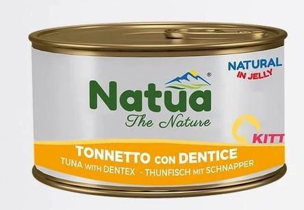 Cibo Umido Per Gatti NATUA CAT IN JELLY KITTEN TONNETTO/DENTICE GR 85