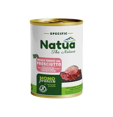 mangime umido per cani NATUA DOG PROSCIUTTO GR 400