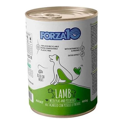 mangime umido per cani FORZA 10 DOG AGNELLO/PISELLI/PATATE GR 400
