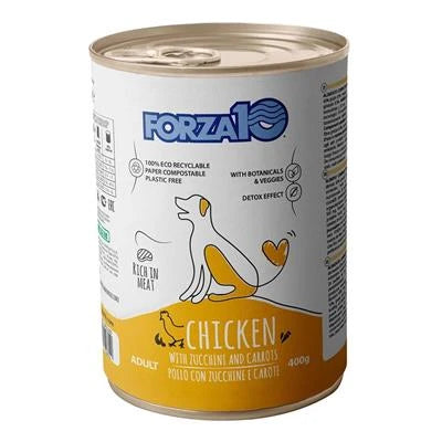 mangime umido per cani FORZA 10 DOG POLLO/ZUCCHINE/CAROTE GR 400