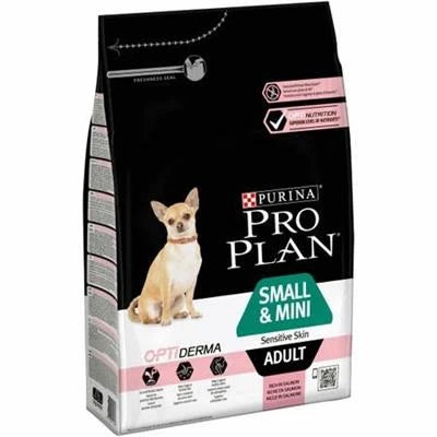 MANGIME SECCO  CANI PRO PLAN DOG MINI OPTIDERMA SENSITIVE SKIN KG 3