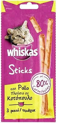 snack Per Gatti WHISKAS CATSTICK POLLO GR 18