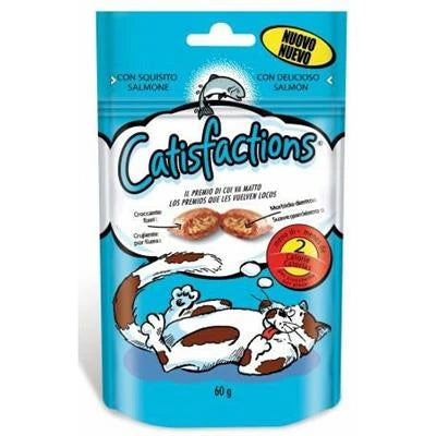 snack Per Gatti CATISFACTIONS SALMONE 6 X GR 60