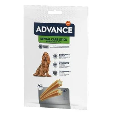 snack Per Gatti ADVANCE DOG DENTAL CARE MEDIUM/MAXI STICK GR 180