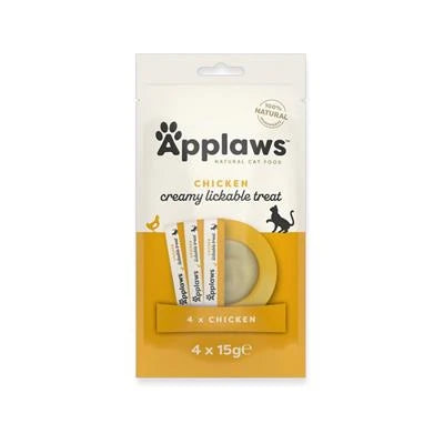 snack Per Gatti APPLAWS TREAT CREMOSI AL POLLO 4X15 GR