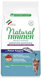 MANGIME SECCO PER GATTI TRAINER NATURAL CAT APPETITO DIFFICILE PESCE AZZURRO KG 1,5