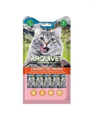 snack Per Gatti ARQUIVET CAT SNACK LIQUIDO AL POLLO/GRANCHIO 5 X GR 14
