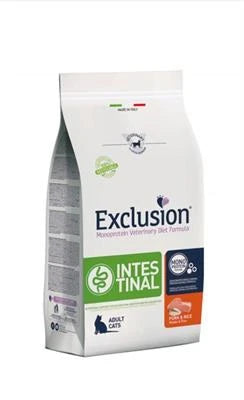 MANGIME SECCO PER GATTI EXCLUSION CAT INTESTINAL MAIALE/RISO 300 GR