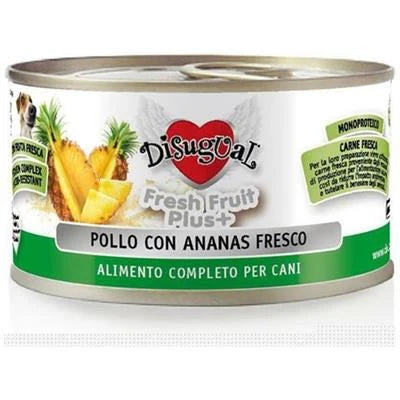 mangime umido per cani DISUGUAL FRUIT POLLO/ANANAS GR 150