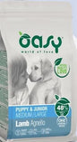MANGIME SECCO PER CANI OASY DOG PUPPY MEDIUM/LARGE AGNELLO KG 12