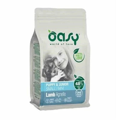 MANGIME SECCO PER CANI OASY PUPPY SMALL/MINI AGNELLO KG 2,5