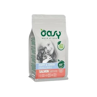 MANGIME SECCO PER CANI OASY DOG MINI PUPPY GR 800 SALMONE