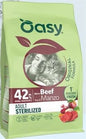 MANGIME SECCO PER GATTI OASY CAT ORIGINAL STERILIZED MANZO KG 1,5