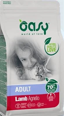 MANGIME SECCO PER GATTI OASY CAT AGNELLO KG 1,5