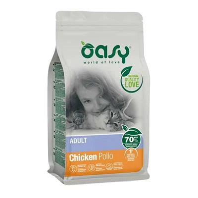 MANGIME SECCO PER GATTI OASY CAT POLLO GR 300