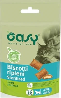 OASY CAT BISCOTTI RIPIENI STERILIZED GR 60