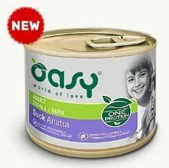 mangime umido per cani OASY DOG MINI ANATRA GR 200