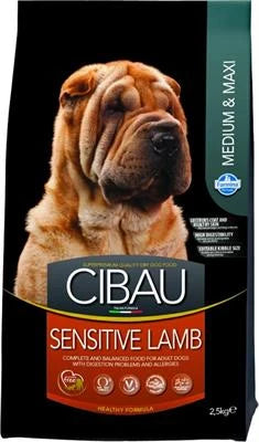 MANGIME SECCO PER CANI CIBAU SENSITIVE MEDIUM/MAXI AGNELLO KG 2,5