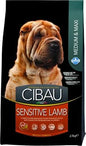 MANGIME SECCO PER CANI CIBAU SENSITIVE MEDIUM/MAXI AGNELLO KG 2,5