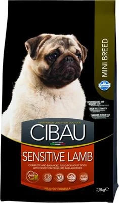 MANGIME SECCO PER CANI CIBAU SENSITIVE MINI AGNELLO KG 2,5