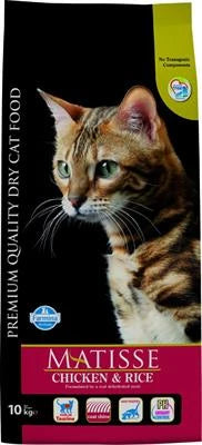 MANGIME SECCO PER GATTI MATISSE POLLO/RISO KG 10