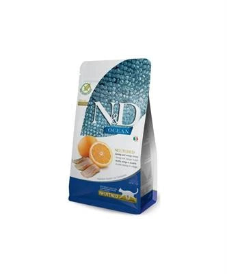 MANGIME SECCO PER GATTI ND CAT OCEAN NEUTERED ARINGA/ARANCIA GR 300