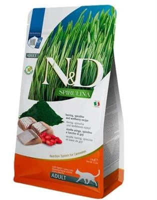 MANGIME SECCO PER GATTI ND CAT SPIRULINA AGNELLO GR 300