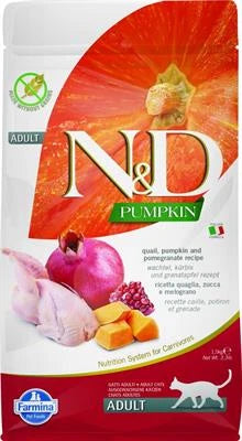 MANGIME SECCO PER GATTI ND CAT PUMPKIN QUAGLIA/MELOGRANO KG 1,5