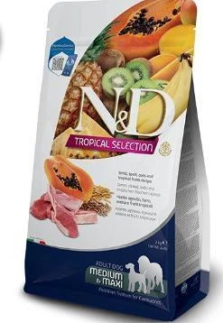 MANGIME SECCO PER CANI ND DOG TROPICAL SELECTION MEDIUM/MAXI KG 10 AGNELLO