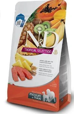 MANGIME SECCO PER CANI ND DOG TROPICAL SELECTION MEDIUM/MAXI KG 10 SALMONE