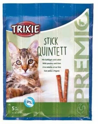 snack Per Gatti TX PREMIO QUADRO-STICKS POLLO/FEGATO 5×GR 5