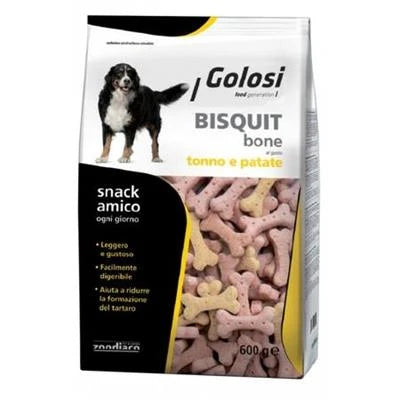 snack per Cani GOLOSI BISCOTTI BONE TONNO/PATATE KG 10