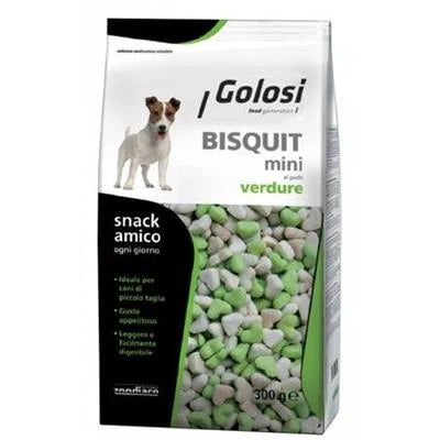 snack per Cani GOLOSI BISCOTTI MINI VERDURA GR 300