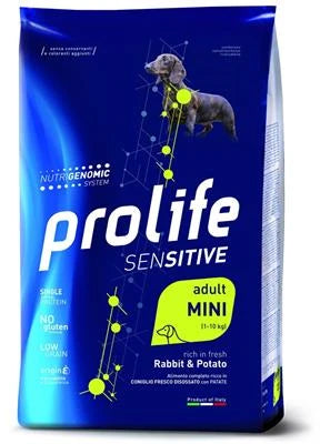 MANGIME SECCO PER CANI PROLIFE DOG SENSITIVE MINI CONIGLIO/PATATE GR 600